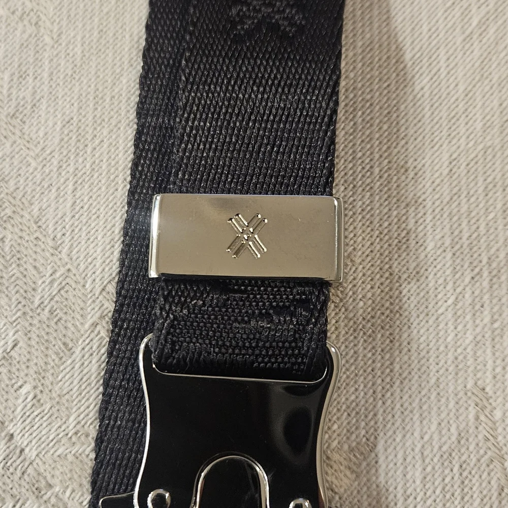 MCM Black Phone Case with Strap